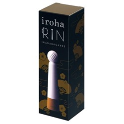 Нежно-розовый вибратор с шаровидной мягкой головкой IROHA Rin Kogane - 14,8 см.