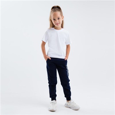 Футболка детская однотонная, белая, рост 152 см