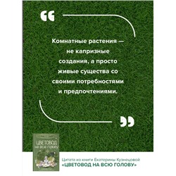 АСТ Екатерина Кузнецова "Цветовод на всю голову. Шпаргалка-трекер по уходу за комнатными растениями"