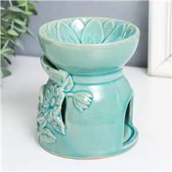 Аромалампа для эфирных масел «Подсолнухи в поле», керамика, 9.8×9.8×11 см, МИКС