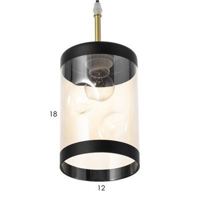 Светильник «Эллен» 1хЕ27 40 Вт золото 12×12×15-115 см