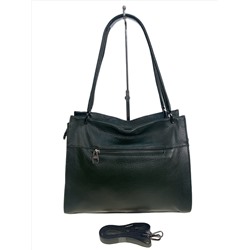 Женская сумка из натуральной кожи, цвет  зеленый