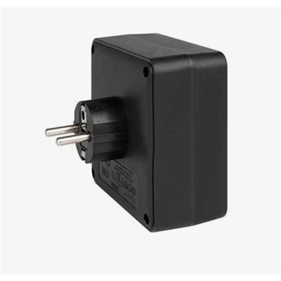 Тройник (с двумя розетками) черный с 2USB+1Type-c с 5-ю отверстиями 1-выключатель 2500 Вт-3600 Вт