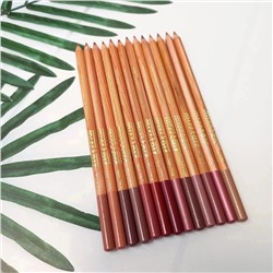 карандаши для губ в нюдовых оттенках 13шт