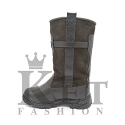 Монголки высокие коричневые, литая подошва