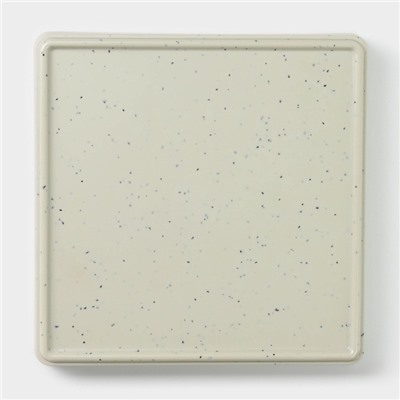 Блюдо сервировочное «Мрамор», 18.5×2.3 см, серое