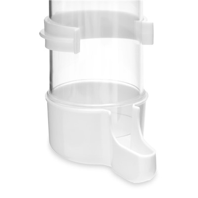 Поилка для птиц 6×13.5 см, 240 мл, белая