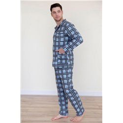 Пижама мужская Фланель (Голубой)