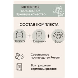 Комплект для новорожденного (3 пред.) с боди KNRb
