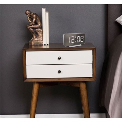 Часы электронные настольные, USB, календарь, подсветка, будильник, термометр, на подвесе