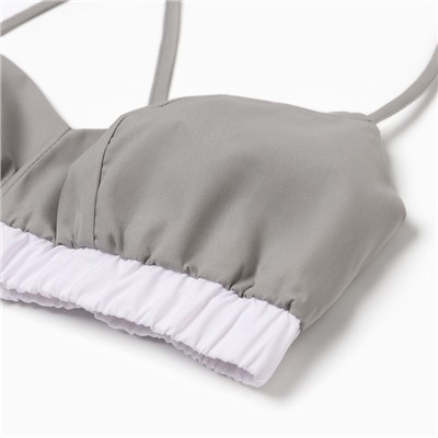 Топ женский на бретелях MINAKU: Home collection, серый, размер 50