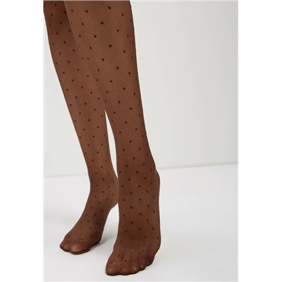 Фантазийные CONTE DOTS Колготки женские в горошек