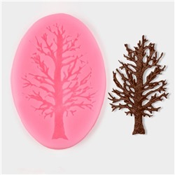 Молд для заливки «Дерево», силикон, 8.2×6 см, розовый
