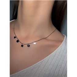 Колье из серебра родированное 925 пробы 440-10-292р