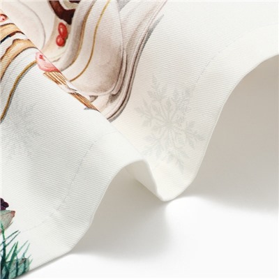 Дорожка на стол Этель New Years treat 30×70 см, 100% хлопок, саржа 190 г/м², белая