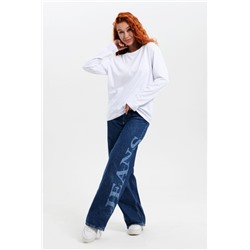 14403 футболка с дл.рукавом унисекс (Белый)