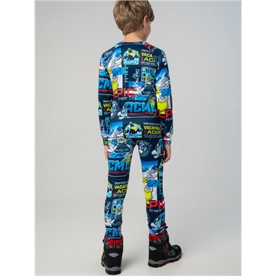 Термокомплект трикот. для мальчиков: фуфайка (футболка) с длин. рук, брюки