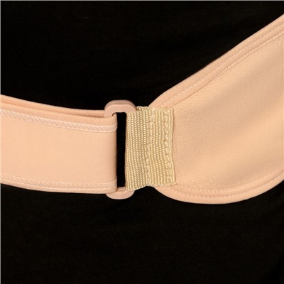 Массажёр - фиксатор для осанки и поясницы, на фастексах, размер L-XL, бежевый