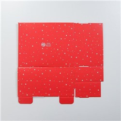 Коробка подарочная новогодняя складная Happy new year, 31×25.5×16 см, Новый год