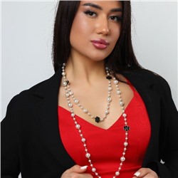 Колье с жемчугом на шею бижутерия, вставка: исск.жемчуг, арт.001.704