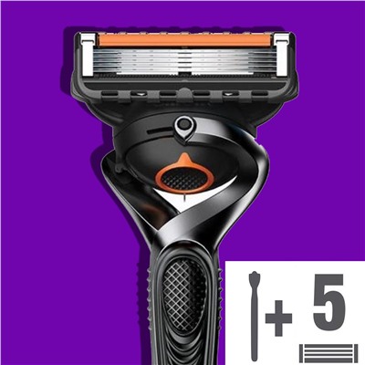 Станок для бритья Dʤɪˈlett ФЬЮЖН-5 ПроГлайд FlexBall (+ 5 кассет) (Без подставки) (Оригинал)