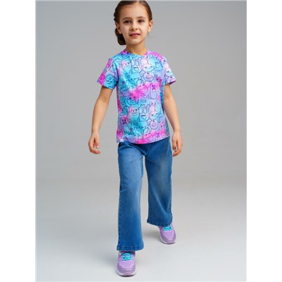 Фуфайка трикотажная для девочек (футболка)