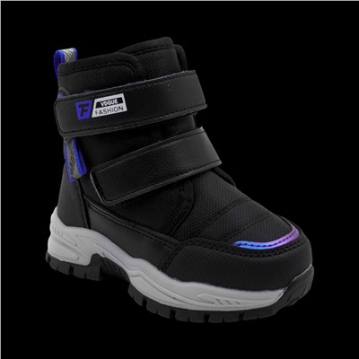 Ботинки мембранные на меху С7719-1 черные