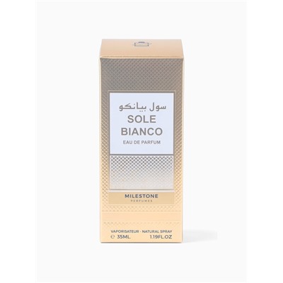 Парфюмерная вода унисекс Milestone SOLE BIANCO, 35 мл (мотив TOM FORD EAU DE SOLEIL BLANC)