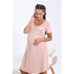 Сорочка ночная женская Хлопушек-1 (Бежевый)