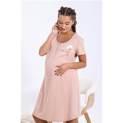 Сорочка ночная женская Хлопушек-1 (Бежевый)