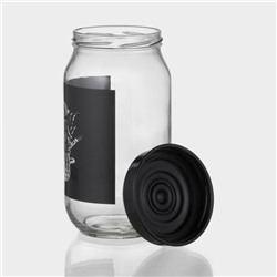 Банка для сыпучих «Кухня», 1 л, стекло