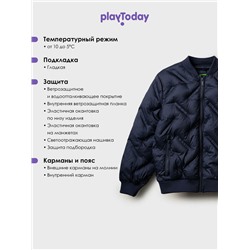 Куртка текстильная с полиуретановым покрытием для мальчиков (бомбер)