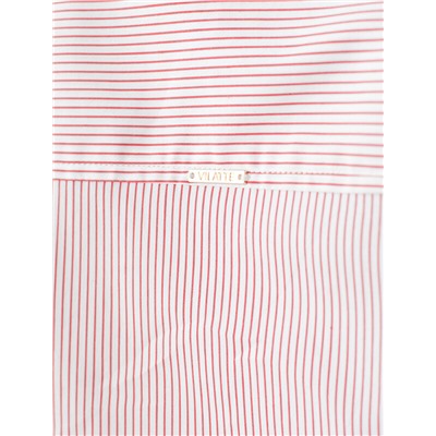 Блузка прилегающего силуэта из формоустойчивого хлопка