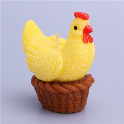 Свеча декоративная «Курочка в корзинке»
