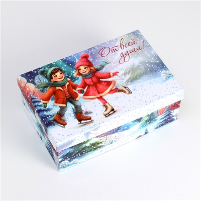 Набор подарочных новогодних коробок 10 в 1 «Новогодние каникулы», 32.5×20×12.5 - 12×7×4 см