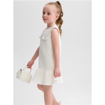 Сарафан для девочки, MINAKU :Party Dress, цвет белый, рост 110 см