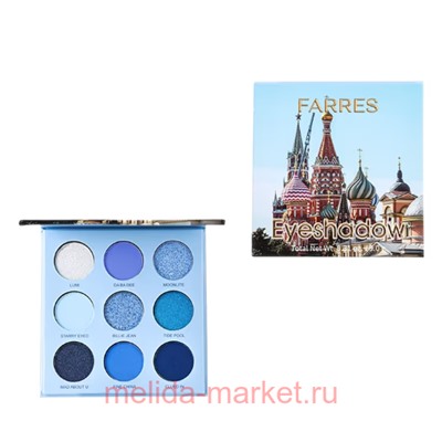 Farres Тени для век 9 цветов тон 01 HB-211