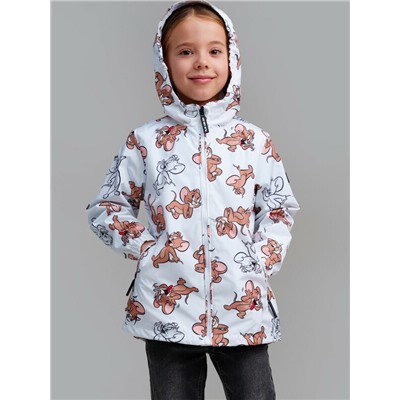 Куртка текстильная с полиуретановым покрытием для девочек (ветровка)