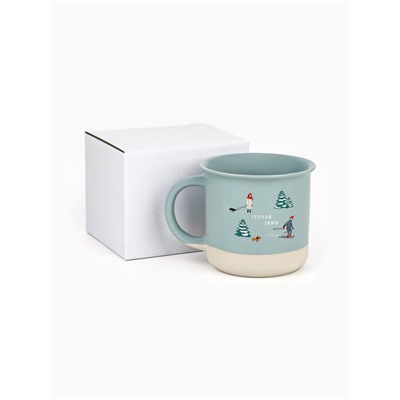 Кружка керамическая новогодняя «Теплой зимы», 400 мл, ручная работа