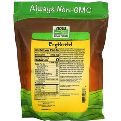 Now Foods, Real Food, эритритол, 1134 г (2,5 фунта)