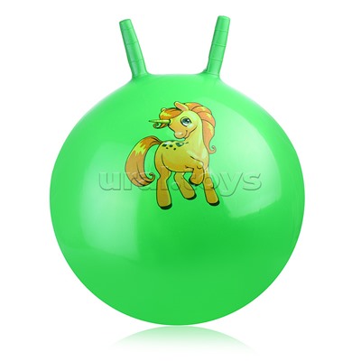 Мяч с рожками 45см "Единорожка" (цвет в ассортименте)