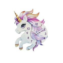 УЦЕНКА Часы настенные «Gelato», единорог, интерьерные, детские, плавный ход, d=33.5 см