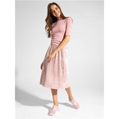 Юбки CONTE MADEMOISELLE Велюровая юбка с плиссировкой