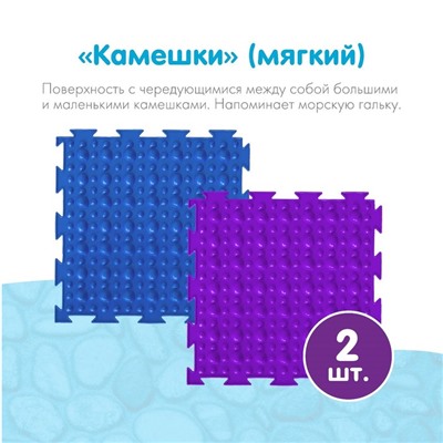 Модульный массажный коврик ОРТОДОН, набор №2 «Малыш», 8 шт.