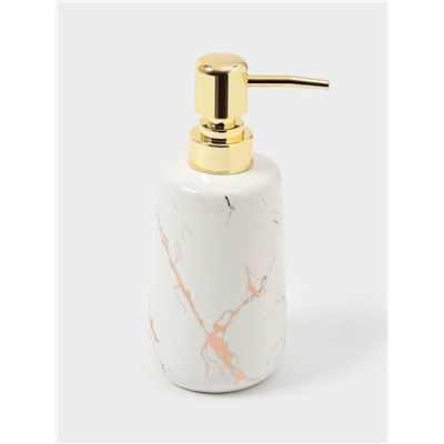 Дозатор для жидкого мыла SAVANNA Lightning, 350 мл, цвет белый