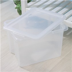 Контейнер для хранения Porter, 21 л, 43×32×27 см, с крышкой, прозрачный