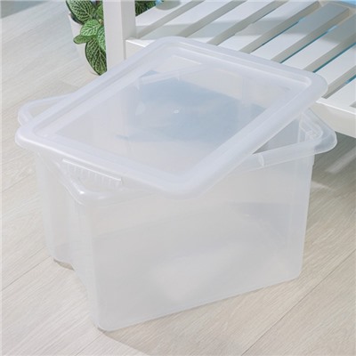 Контейнер для хранения Porter, 21 л, 43×32×27 см, с крышкой, прозрачный