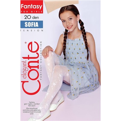 CONTE SOFIA Тонкие эластичные колготки с цветочным рисунком CONTE ELEGANT, 1236275