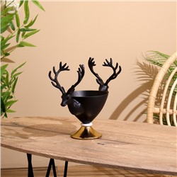 Конфетница «Олени», 30×14.5×24 см, алюминий