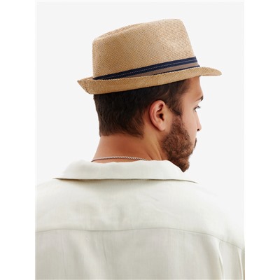 Шляпа мужская MINAKU «Пляж», размер 58, коричневая